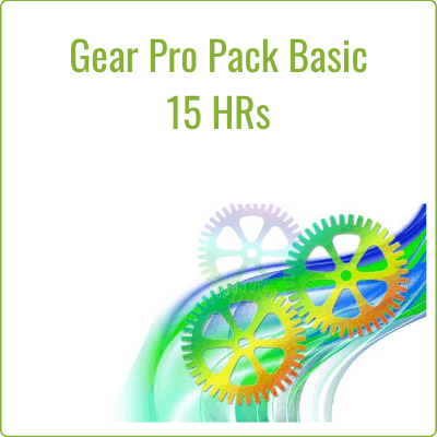 The Gear Pro Pack Basic includes 15 hours a month